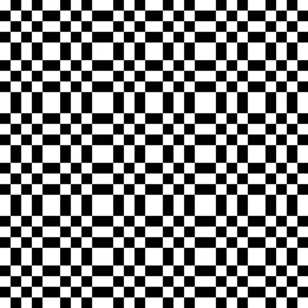 Abstrakt Sømløs Geometrisk Kontrolleret Sort Hvid Mønster Tekstur Vektorkunst – Stock-vektor