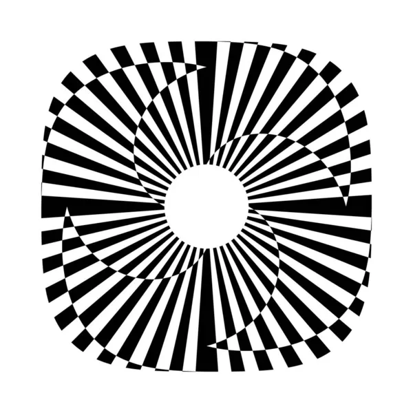 Abstraktes Kreisförmiges Gestaltungselement Vektorkunst — Stockvektor