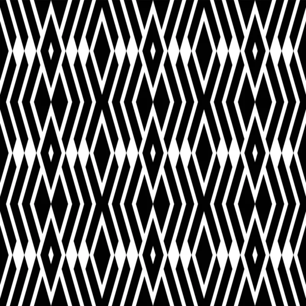 Naadloze Geometrische Diamanten Zigzag Lijnen Patroon Textuur Vectorkunst — Stockvector