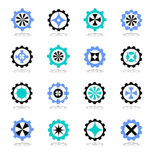 円のデザイン要素 抽象的なアイコン ベクトルアート — ストックベクタ