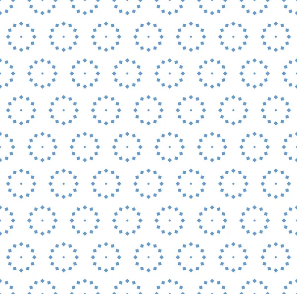 Abstract Seamless Geometric Blue Dots Pattern White Background Vector Art — Stock Vector