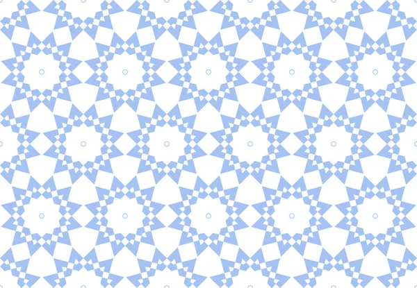 抽象的なシームレスブルーの花のパターンとテクスチャ ベクトルアート — ストックベクタ