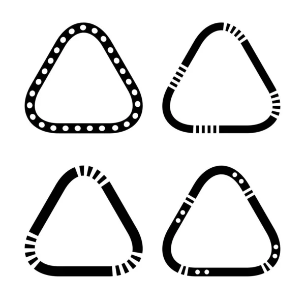 Triangle Design Elements Patterns Vector Art — Stock Vector