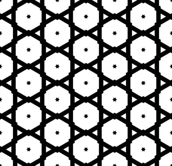 Abstraktes Nahtloses Geometrisches Sechseckmuster Vektorkunst — Stockvektor