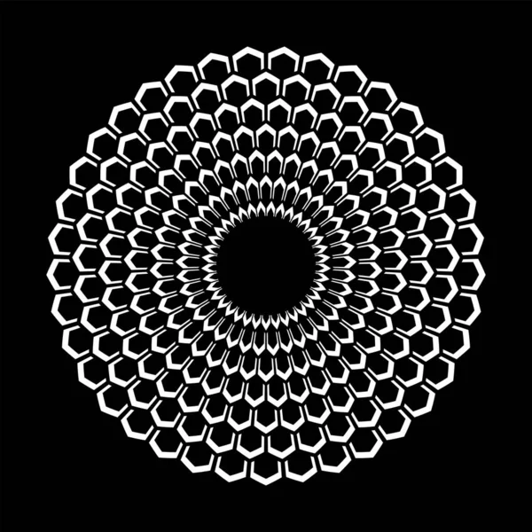Abstract Decorative Geometric Circle Pattern Vector Art — Stock Vector