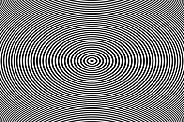 Soyut eşmerkezli oval çizgi deseni. Vektör sanatı.