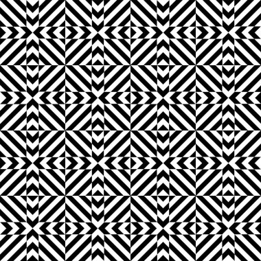 Soyut, dikişsiz geometrik, operasyon sanat modelini ve dokusunu kontrol etti. Vektör illüstrasyonu.