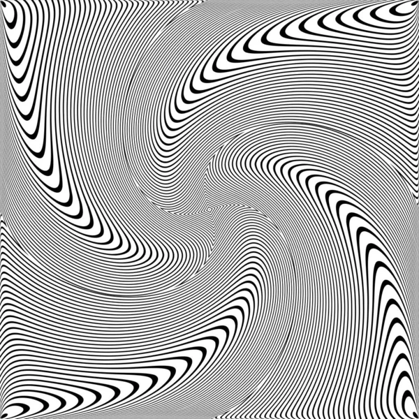 Tourbillon Tourbillon Torsion Mouvement Illusion Dans Abstrait Art Design Illustration — Image vectorielle