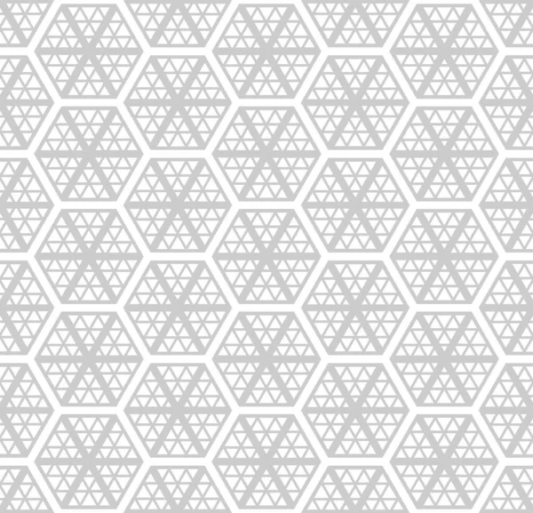 Abstract Seamless Geometric Hexagons Pattern Texture Vector Art — Stock Vector