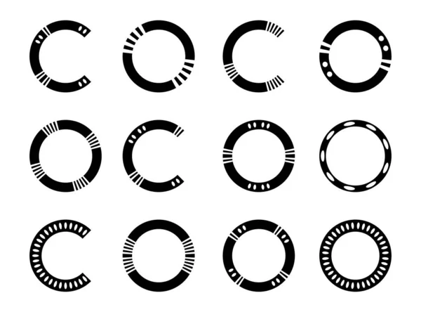 Letters Monogram Logo Elements Design Vector Art — Wektor stockowy