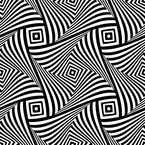 Abstracto Patrón Arte Sin Costura Textura Líneas Retorcidas Arte Vectorial — Vector de stock