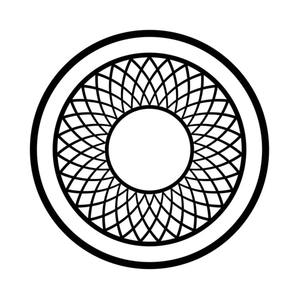 Абстрактний Геометричний Візерунок Кола Круглий Елемент Дизайну Векторне Мистецтво — стоковий вектор
