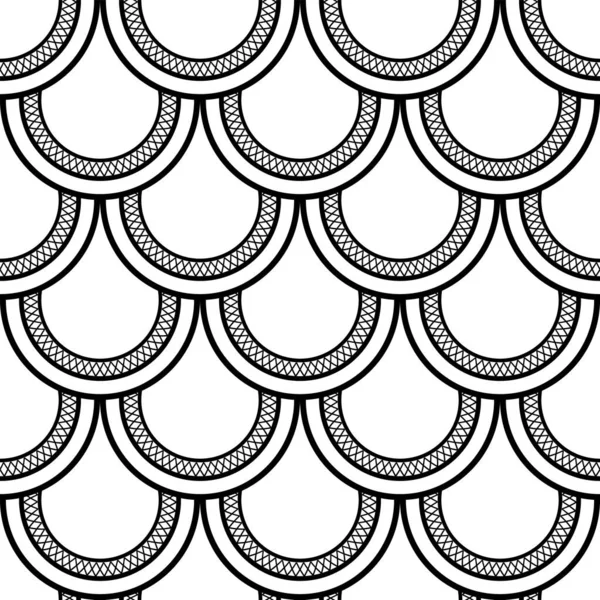 Art Déco Motiv Nahtlosem Dekorativem Geometrischem Muster Vektorillustration — Stockvektor
