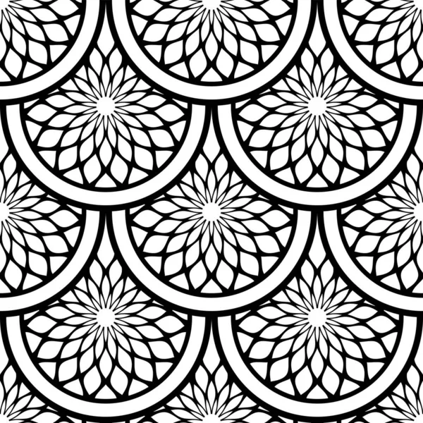 Art Déco Motiv Nahtlosem Dekorativem Geometrischem Muster Vektorillustration — Stockvektor