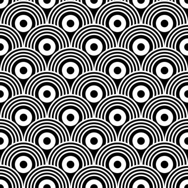 Kusursuz dekoratif geometrik desenli Art Deco motifi. Vektör illüstrasyonu.