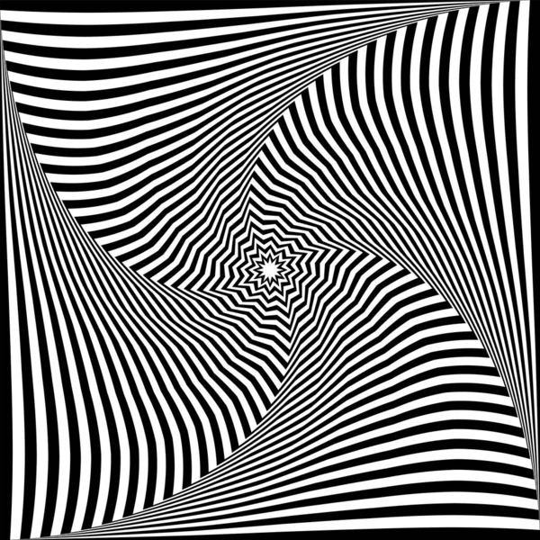 Whirl Bevægelse Illusion Abstrakte Kunst Linjer Mønster Vektorillustration – Stock-vektor
