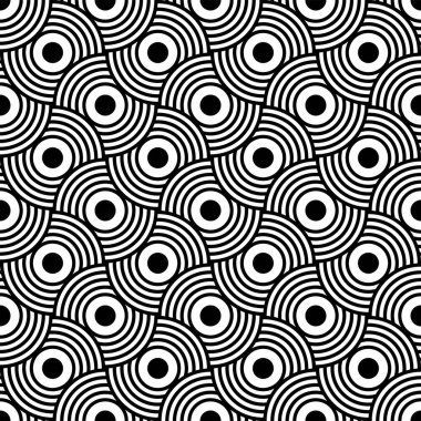 Kusursuz dekoratif geometrik desenli Art Deco motifi. Vektör illüstrasyonu.