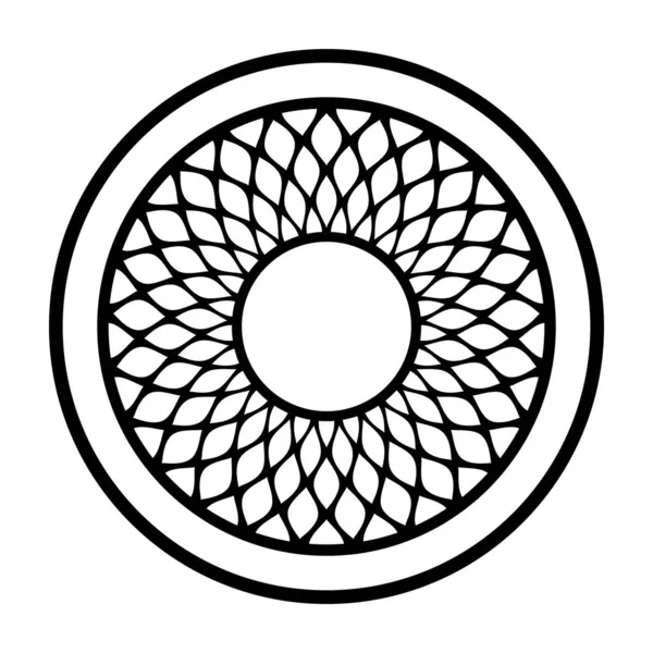 Patrón Círculo Cuadrícula Geométrica Decorativa Abstracta Arte Vectorial Gráficos Vectoriales