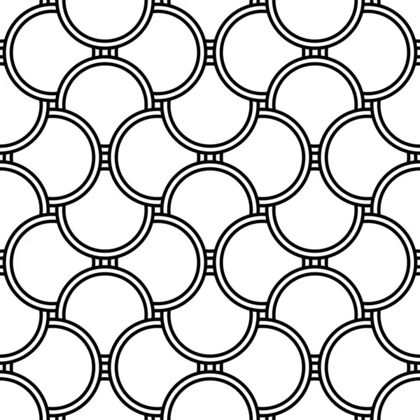 Арт Деко Мотив Безшовному Декоративному Геометричному Візерунку Векторні Ілюстрації Стоковий вектор