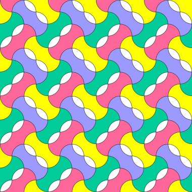 Soyut renkli, neşeli, pürüzsüz desen. Vektör sanatı.