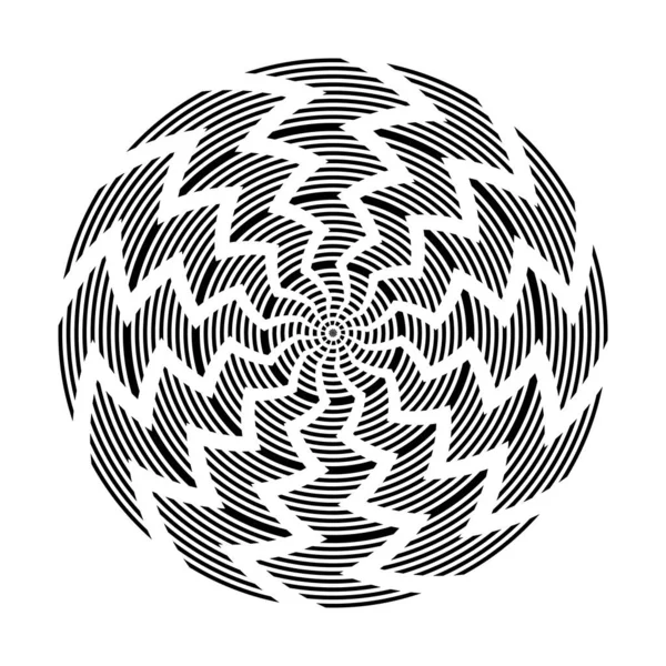 Modèle Rotation Circulaire Cercle Abstrait Art Vectoriel — Image vectorielle