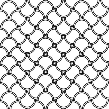 Kusursuz dekoratif geometrik desenli Art Deco motifi. Vektör illüstrasyonu.