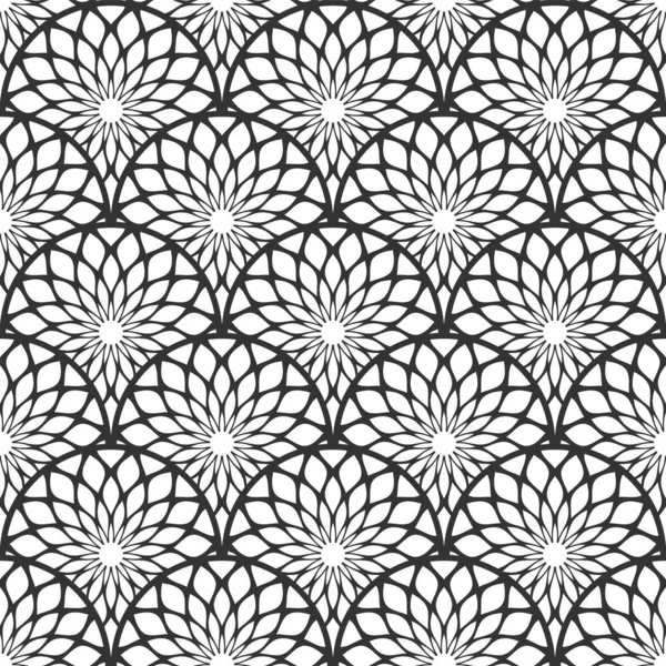 装飾的なシームレスな幾何学模様のアール デコのモチーフ ベクターイラスト — ストックベクタ