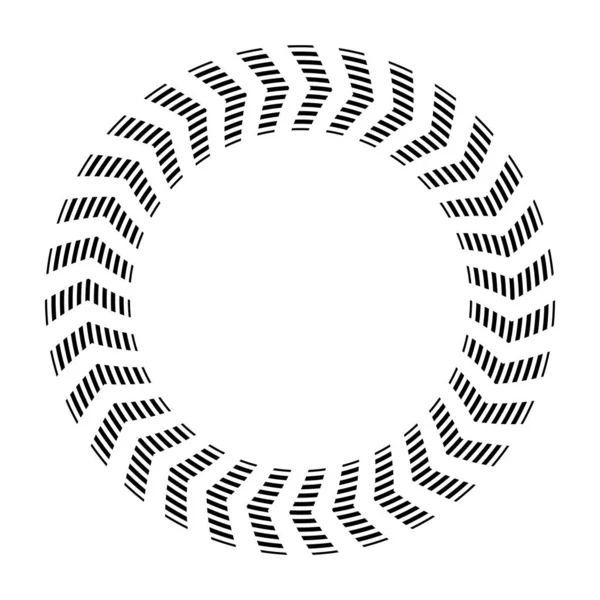 Abstrakt Geometriskt Cirkelmönster För Rund Ram Vektorkonst Vektorgrafik