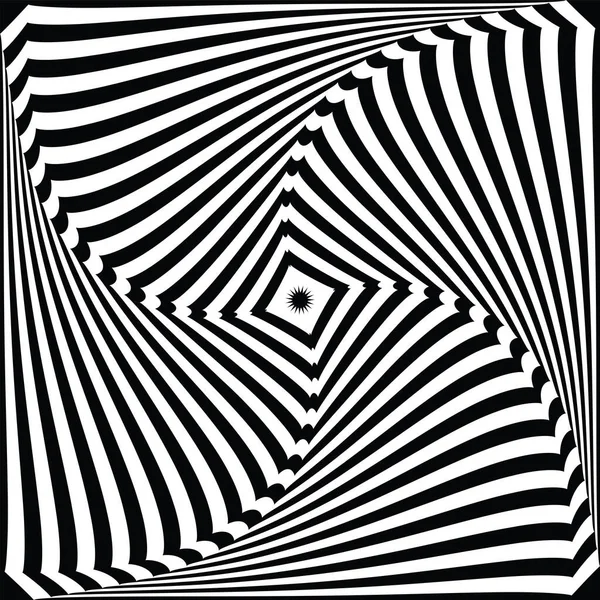 抽象的な線のパターンでの白い動きの幻想 ベクターイラスト — ストックベクタ