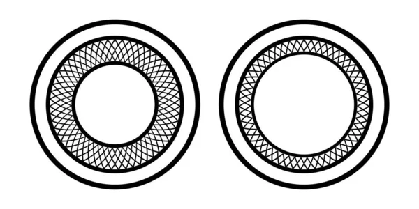 Анотація Геометричних Кругових Граничних Моделей Векторне Мистецтво — стоковий вектор