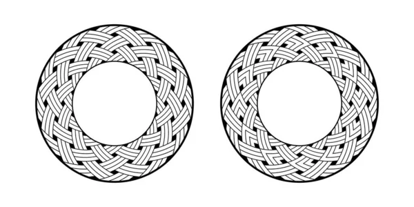 Abstrakta Dekorativa Geometriska Cirkelmönster Vektorkonst — Stock vektor