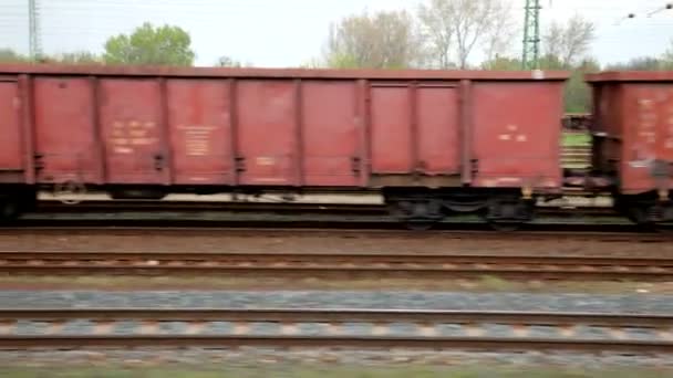 Freight train — Stock Video