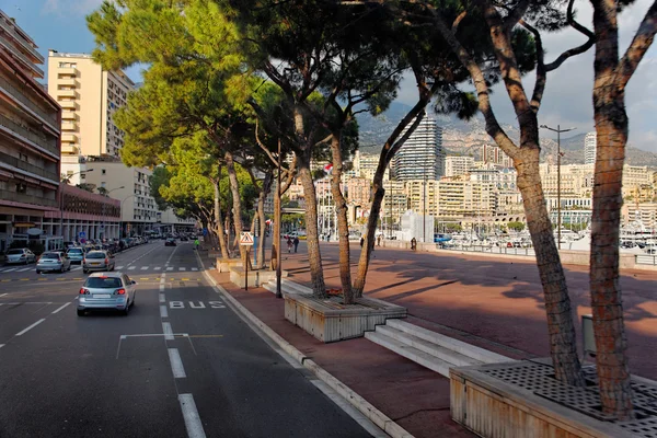 Vista de uma rua de Monaco — Fotografia de Stock