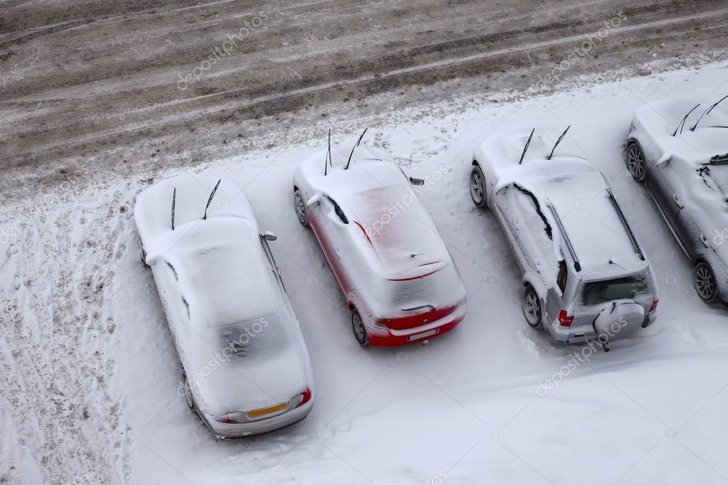Winter parking — Stock Photo © Gudella 39125249