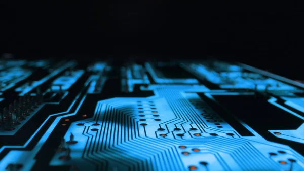 Circuit board electronics technology closeup — Stock Photo, Image