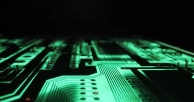 Devre kartı elektronik teknolojisi yakın çekim