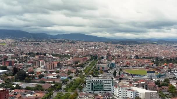 Cuenca, Ekvador, İHA 'dan hava görüntüsü — Stok video