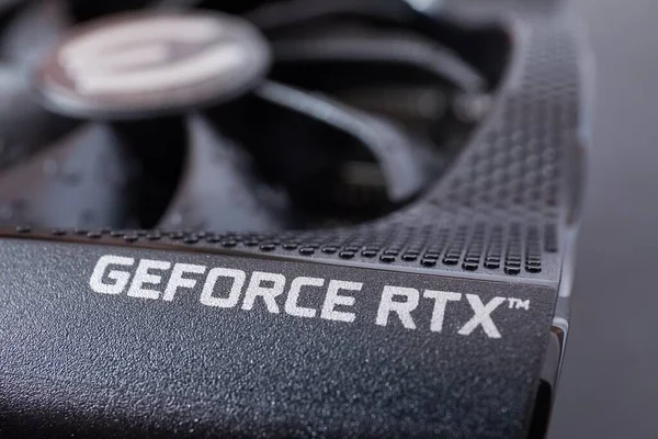 Geforce RTX 3080 Nvidia GPU grafische kaart detail — Stockfoto