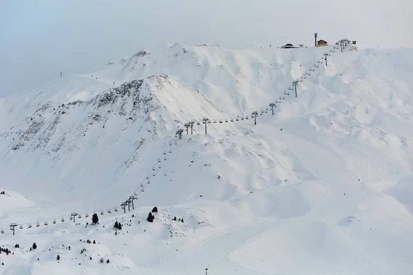 Piste da sci dall'alto — Foto Stock