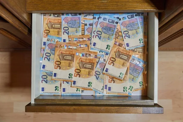 Банкноты Фон, евро — стоковое фото