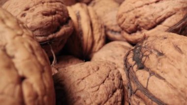 Bir yığın makro sonda mercek kamera hareketinde ceviz