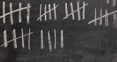 Tebeşir çizelgesi sayımı