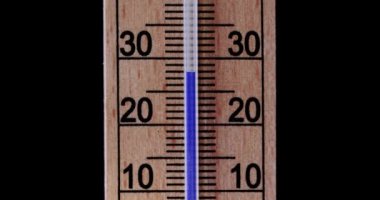 Yazın yükselen sıcaklıkta termometre