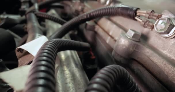 Sonda Car Engine Bay Suwak Motion — Wideo stockowe