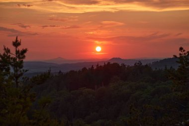 Sunrise dağlık manzara