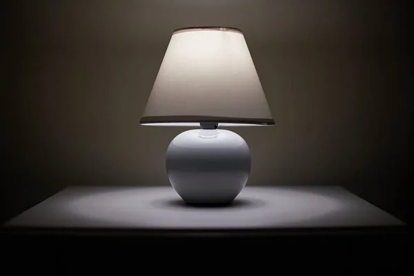 Lamp on a nightstand