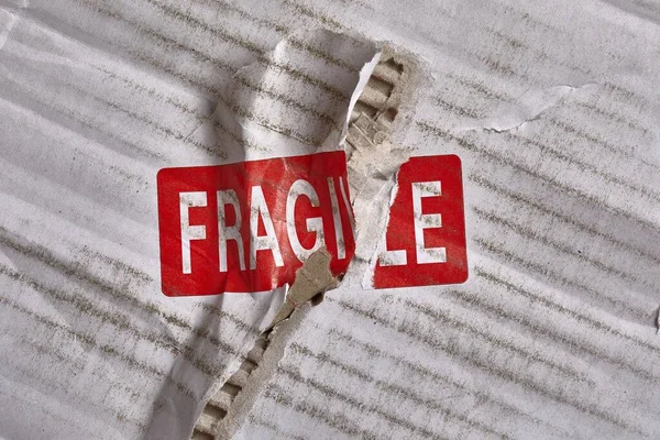 Penutup cap Fragile — Stok Foto