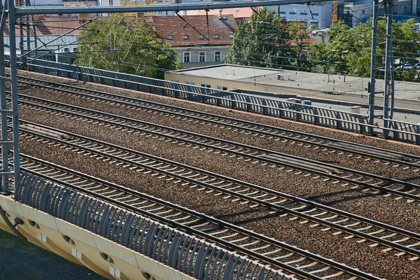 Railway Tracks in a City — Stock Photo, Image