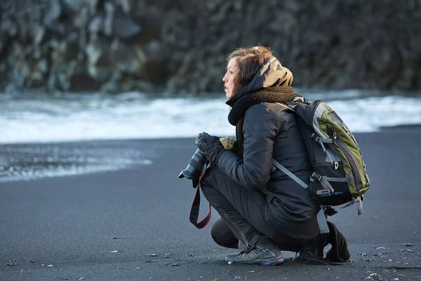 Fotograf se stativem — Stock fotografie