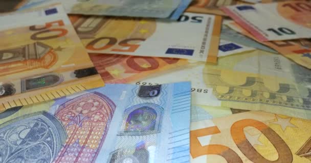 Фону банкноти євро — стокове відео